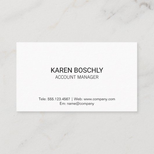 実在地 | 企業の | 投資 | ブローカー 名刺 (裏面)