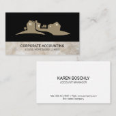 実在地 | 企業の | 投資 | ブローカー 名刺 (正面/裏面)