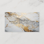 実在地 | 住宅用 | 金箔大理石 名刺 (裏面)