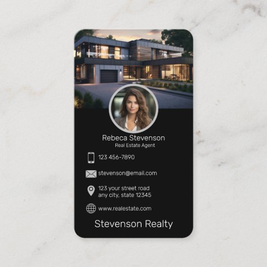 実在地 名刺 (正面)