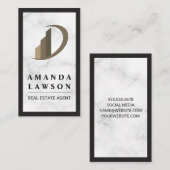 実在地 |大理石 | 予約カード (正面/裏面)