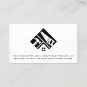 実在地 |建築 |スチールプレート 名刺 (裏面)