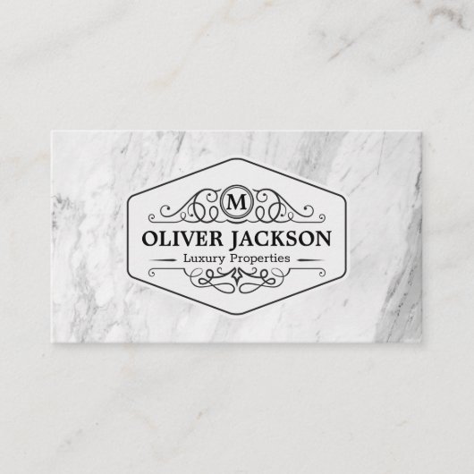 実在地 |要ファンシー素 |大理石 名刺 (正面)