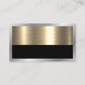 実在地 | 金属製金ゴールド大理石名刺 名刺 (裏面)