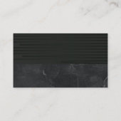 実在地 |黒お洒落色 |大理石 名刺 (裏面)