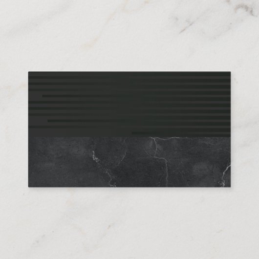 実在地 |黒お洒落色 |大理石 名刺 (裏面)