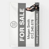 実在売買仲介の不動産ロカスタムゴ 横断幕 (縦)