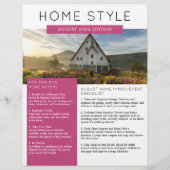 実在威厳があるEstate Newsletterの農業 チラシ (正面)