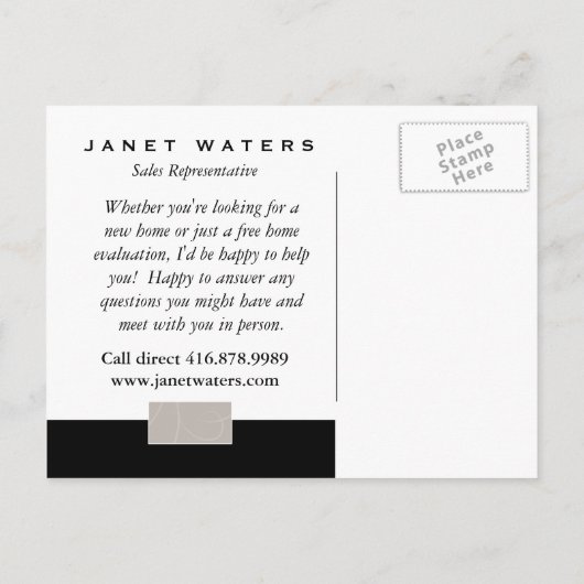 実在家用台所葉書 案内ポストカード (裏面)