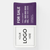 実在州のロゴモダンバナー 横断幕 (縦)