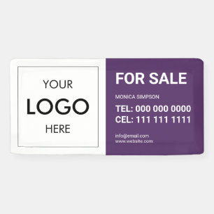 実在州のロゴモダンバナー 横断幕