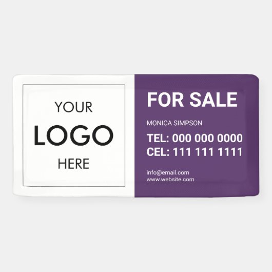 実在州のロゴモダンバナー 横断幕 (横)