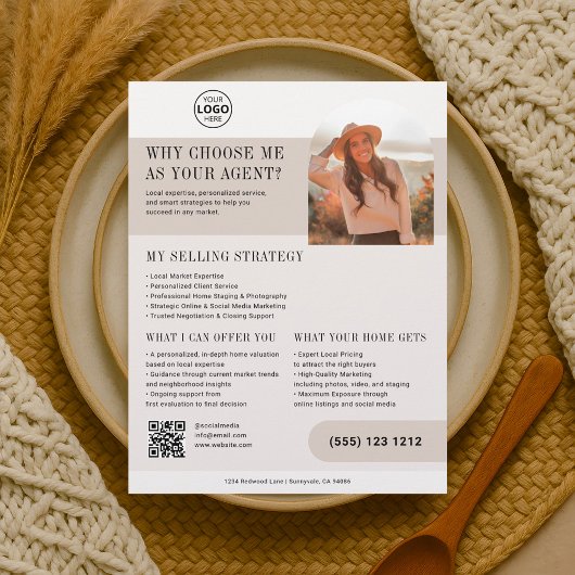 実在州エージェントBusiness Brown Flyer チラシ