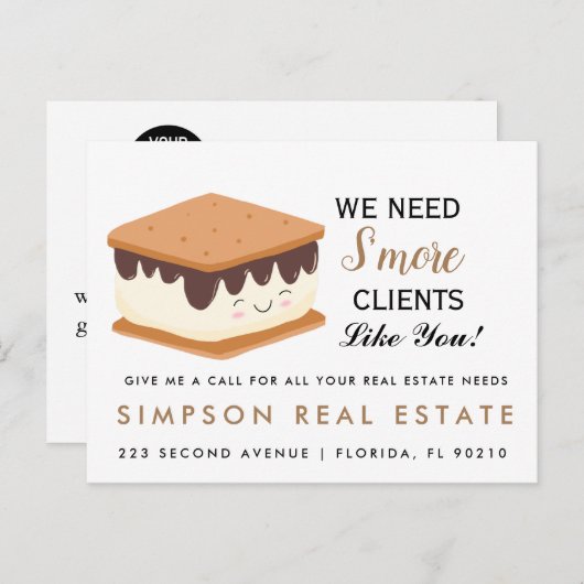 実在州オープンハウスポップ・アートのMore byはがき 案内ポストカード (正面/裏面)