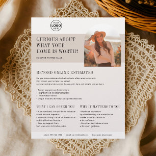 実在州ビジネスホームバリュエーションブラウンフライヤー チラシ