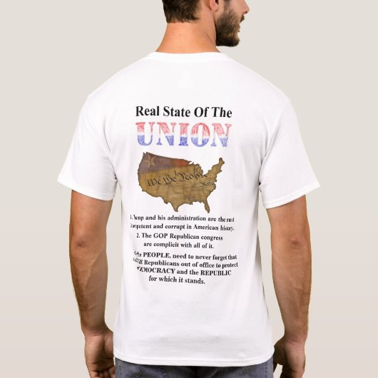 実在州 Tシャツ (裏面)