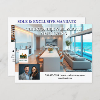 実在広告市場の写真のロゴ ポストカード