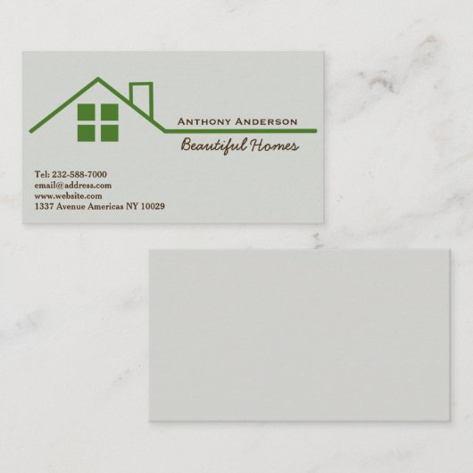 実在建物 名刺 (正面/裏面)