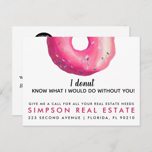 実在引用文 案内ポストカード (正面/裏面)