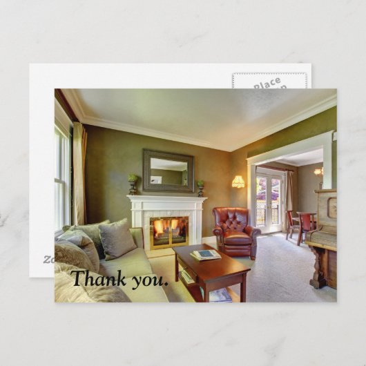 実在感謝してい財は郵便カード。 ポストカード (正面/裏面)