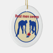 実在掃兵！カーリング セラミックオーナメント (右)