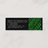 実在書エイリアン スキニー名刺 (裏面)