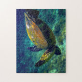 実在生のウミガメ ジグソーパズル (縦)