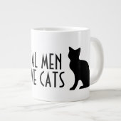 実在男が猫をおもしろい愛する ジャンボコーヒーマグカップ (正面右)