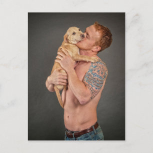 実在男は子犬を愛す ポストカード