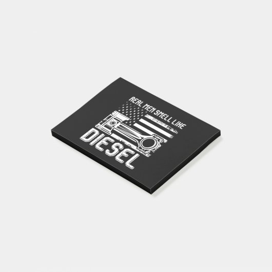 実在男性がディーゼルおもしろい整備士の贈り物のように匂う ポストイット (アングル)