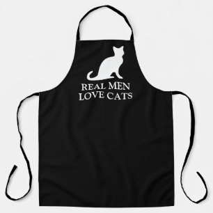 実在男性は猫のBBQ料理エプロンが大好き エプロン