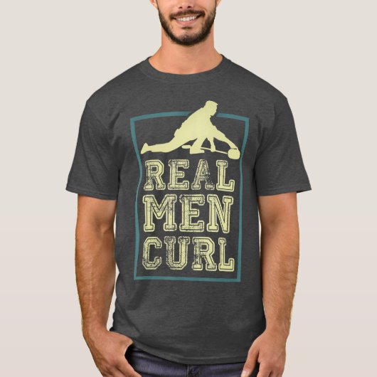 実在男性カールカーラーギフト Tシャツ (正面)
