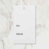 実在箔ハートモダンミニマルエレガント ギフトタグ (裏面)