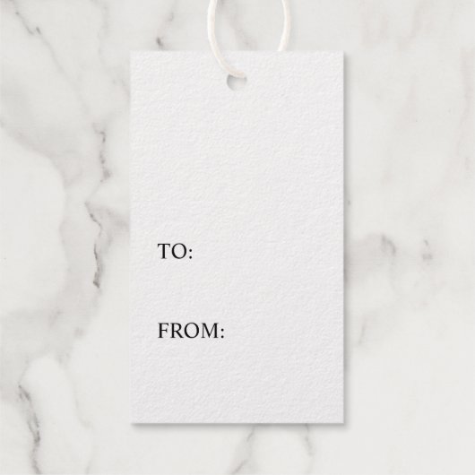 実在箔ハートモダンミニマルエレガント ギフトタグ (裏面)