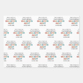 実在素晴らし代理おもしろい不動産仲介業者 ラッピングペーパーシート (正面2)