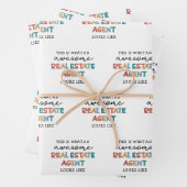 実在素晴らし代理おもしろい不動産仲介業者 ラッピングペーパーシート (インサイチュ)