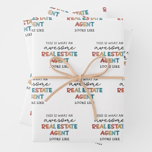 実在素晴らし代理おもしろい不動産仲介業者 ラッピングペーパーシート (インサイチュ)