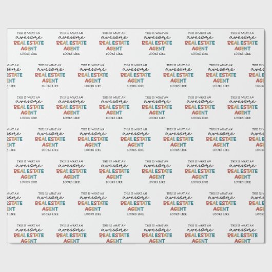 実在素晴らし代理おもしろい不動産仲介業者 ラッピングペーパー (フラット)