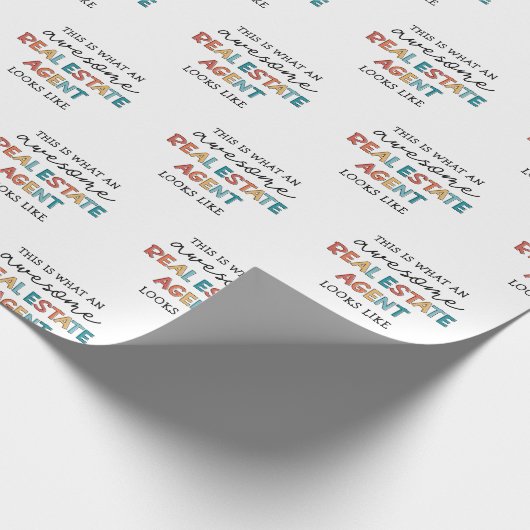 実在素晴らし代理おもしろい不動産仲介業者 ラッピングペーパー (角)