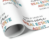 実在素晴らし代理おもしろい不動産仲介業者 ラッピングペーパー (ロールコーナー)