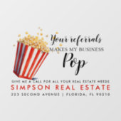 実在紹介でサインする ウィンドウサイン (シート)