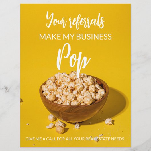 実在紹介で用を立てポップ・アートのる チラシ (正面)