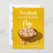 実在紹介で用を立てポップ・アートのる 案内ポストカード (正面/裏面)