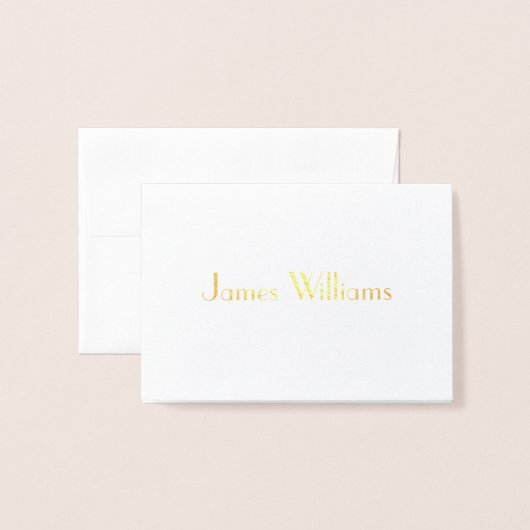 実在結婚アールデコの場所設定カード 箔カード (封筒付き正面)