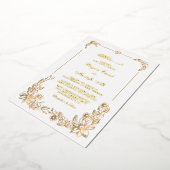 実在結婚式招待状 箔招待状 (回転した状態)