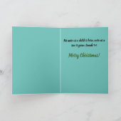 実在聖降誕祭の聖書の物語はクリスマスだ シーズンカード (内部)