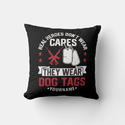 実在英雄は衣服ケープズ彼らは衣服犬タグ クッション (正面)