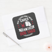 実在英雄は衣服ケープズ彼らは衣服犬タグ スクエアシール (封筒)