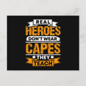 実在英雄は衣服帽を脱教えだ ポストカード (正面)