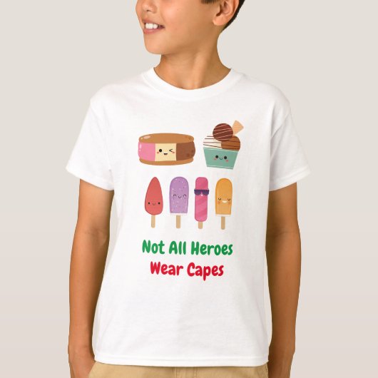 実在英雄：アイスクリーム連盟 Tシャツ (正面)
